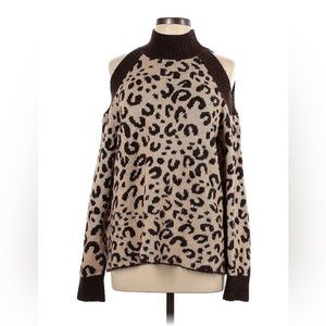 Turtleneck Cheetah Sweater